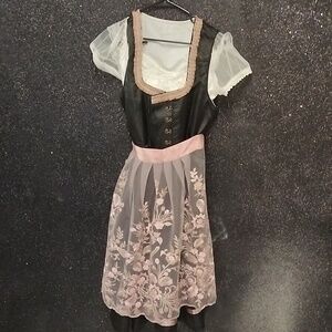 Women's Bavarian Dirndl Dress Fits Like XL To 2XL  see Measurements